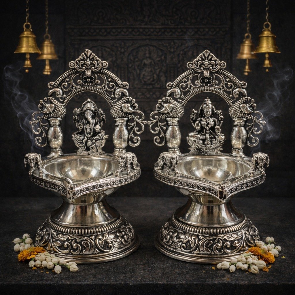 Brass Ganesh Idol - 3 inch